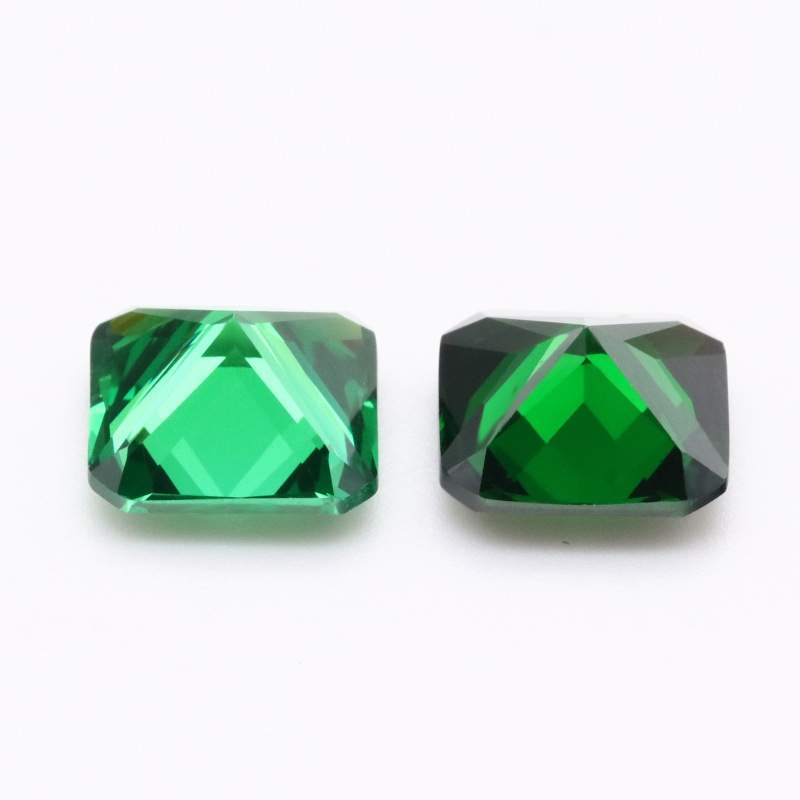 High Quality Green Cuhion Cubic Zirconia for Jewelry Design