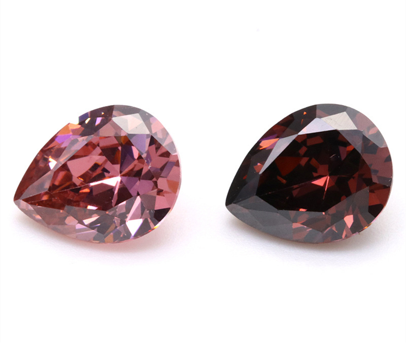 Wholesale 3A Rouge Pear Shaped VVS Cubic Zirconia