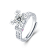 Distinctive VVS High Quality 925 Sterling Silver Moissanite Ring