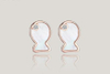 S925 Pure Earrings Simple Korean Version O F The Trend Ins Wind Doll Shaped Earrings