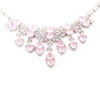 Classic Rose Quartz Necklace 925 Silver Exquisite Jewelry Crystal Gem Luxury Necklace