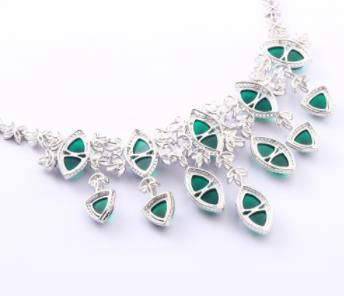 Zambia Jade Necklace 925 Silver Luxury Jewelry Necklace