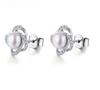 Elegant Pearl Earrings 925 Sterling Silver Plated Fashion Earrings