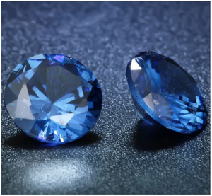 6.0-7.0mm High Quality DEF Round Brilliant Cut Blue Moissanite for Jewellery Making