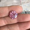 7.0-8.0mm Pink High Quality DEF Round Brilliant Cut Moissanite for Jewellery Making