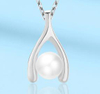 Sterling Silver Necklace Female Simple Temperament Pearl Necklace