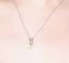 New Garden Rose Necklace S925 Sterling Silver Gold-plated Collarbone Necklace