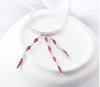 Women's Ruby Necklace 925 Sterling Silver Jewelry Engagement Pendant