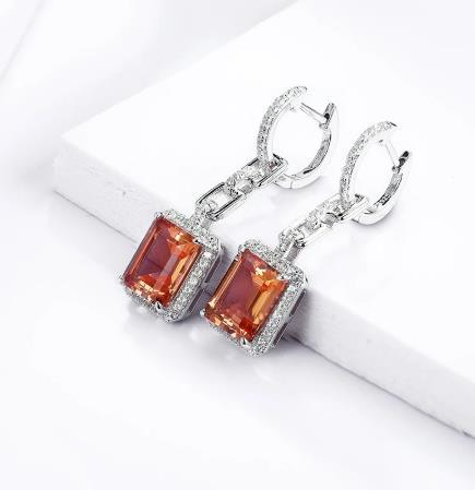 Sterling Silver Pendant Earrings 925 Women's Business Jewelry