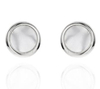 Extremely Simple Style Round 925 Sterling Silver Gold-plated Personalized Earrings