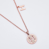 Alphabetic seriesH Lovely Rose Gold Necklace