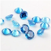 Marine Blue Zircon Color Round Bare Stone