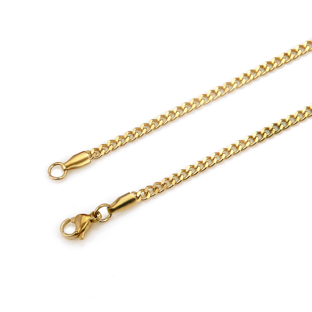 Hip Hop Long Chain Necklace Gold Chain Pendant