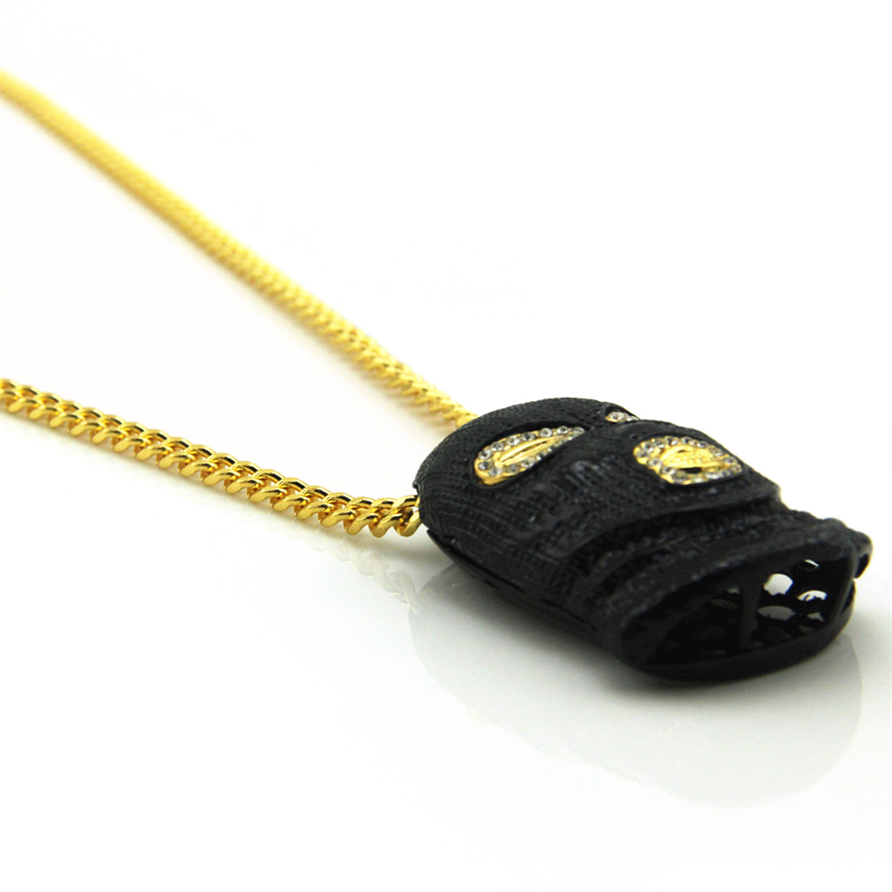 Hip Hop Counter Strike Headgear Black Necklace