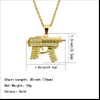 Hip Hop Submachine Gun Necklace Pendant