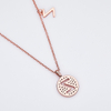 Alphabetic series Z Lovely Rose Gold Necklace