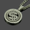 Hip Hop Rotating Dollar Necklace Pendant