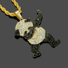 Hip Hop Cute Rock Panda Necklace Pendant