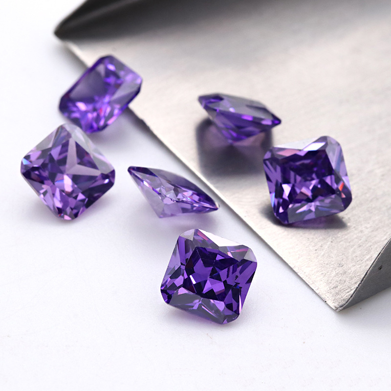 Factory Wholesale 3A Artificial Gem Purple Cubic Zirconia