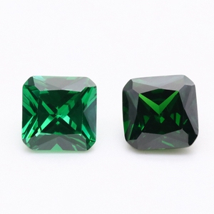 High Quality Green Cuhion Cubic Zirconia for Jewelry Design