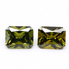 Olive 3A Crystal Gem Factory Wholesale Rectangle Cubic Zircon