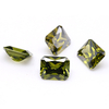 Olive 3A Crystal Gem Factory Wholesale Rectangle Cubic Zircon