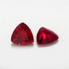 8 # Red Corundum Fat Triangle Artificial Ruby Ring Accessories