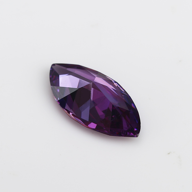 5A Custom Shiny Purple Manufacturer Wholesale Marquis Cubic Zirconia for Jewelry