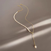 Tassel Pearl Necklace, Niche Elegant 925 Silver Versatile Collarbone Chain, Exquisite Jewelry Wholesale