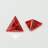 5A Red Manufacture Wholesale Triangle Cubic Zirconia for Jewelry