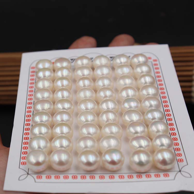 Wholesale Natural Freshwater Pearls, Oval Pearls, Ring Face, Earrings, Accessories, Loose Beads, AAA Grade Particles