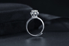 Crown Ring Support VVS Moissanite 925 Silver Plated Platinum Ring