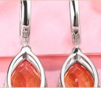 925 Silver Clip Women's Earrings Marquis Earrings Fashion Exquisite Jewelry