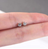 925 Sterling Silver 5A Cubic Zirconia Earrings Women's Jewelry Christmas Gift