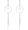 Star Cradle 925 Sterling Silver Gold Plated Elegant Earrings