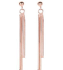 Simple Tassel 925 Sterling Silver Gold Plated Women's Fashion Earrings