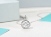 The Latest Factory Price 925 Sterling Silver Plated 14K Platinum Moissanite Necklace