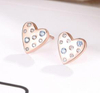 Love Cookies 925 Sterling Silver Gold-plated Cute Earrings