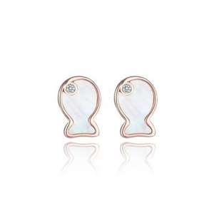 S925 Pure Earrings Simple Korean Version O F The Trend Ins Wind Doll Shaped Earrings