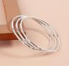 Three combination bracelets women's solid inlaid silver bracelet young jewelry