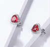 Noble And Elegant Ruby 925 Sterling Silver Plated Fashion Earrings