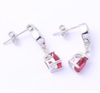 Precious Ruby 925 Sterling Silver Plated Fashion Earrings