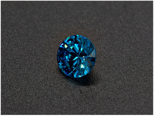 3.0-4.0mm High Quality DEF Round Brilliant Cut Blue Moissanite for Jewellery Making