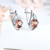 Factory Direct Wholesale Price 925 Sterling Silver Gold-plated Women's Elegant Earrings