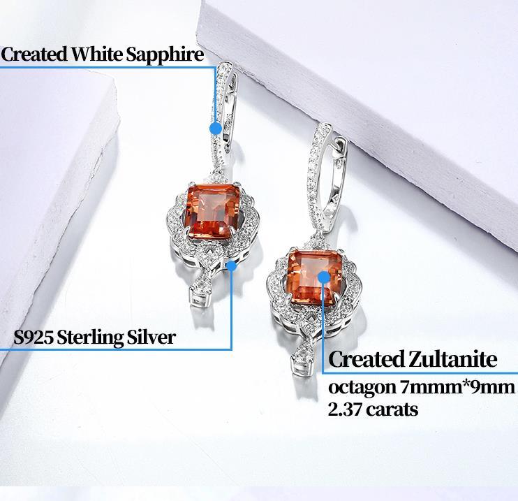 Dignified And Elegant 925 Sterling Silver Gold Plated Women's Beautiful Earrings