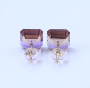 Natural-Ametrine-Rose-Gold-Stud-Earring-Women-Wedding-7-88-Carats-Real-18K-Gold-Earring-Top-Quality-Jewelry-Gift-for-Women-Gift2