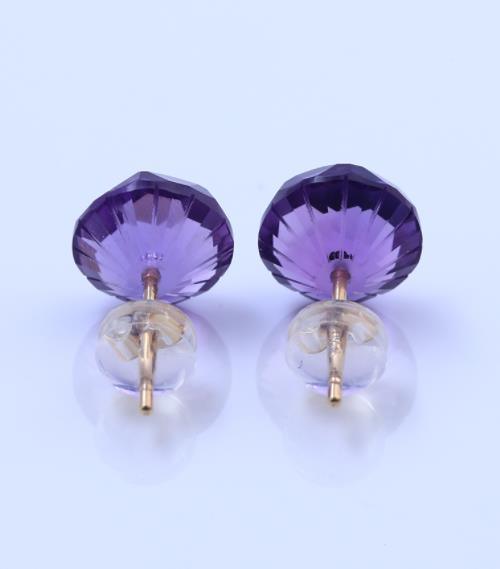 Minimalist Amethyst Earrings 925 Sterling Silver Plated Fashion Earrings