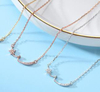 New Chain Female Necklace 925 Sterling Silver Star Jewelry Set