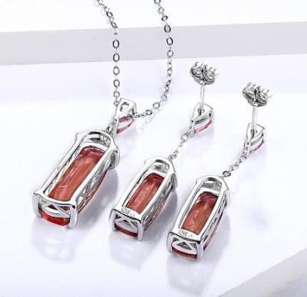 The Factory Sells Elegant Rectangular 3EX Cut Women's Fashion Jewelry Directly