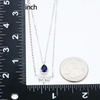 925 Sterling Silver Artificial Gem Necklace Fashion Jewelry